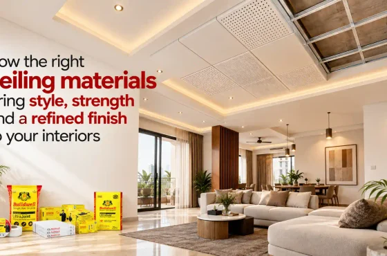 How the right ceiling materials bring style, strength and a refined finish to your interiors