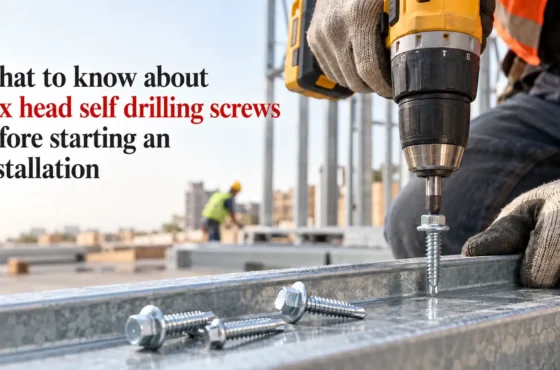 What to know about hex head self drilling screws before starting an installation